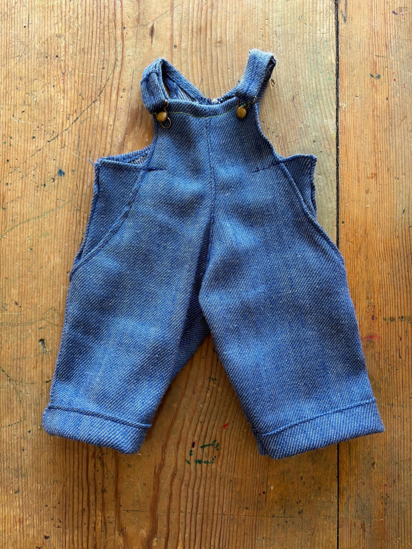 Dolls Dungarees -  13.5” Waldorf Doll size for a doll or teddy