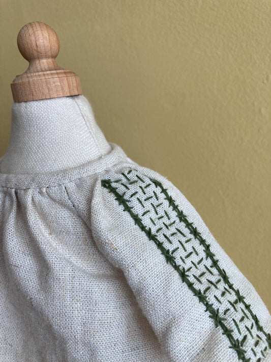 Dolls Smock and Under Dress -  13” Waldorf Doll size for a doll or teddy