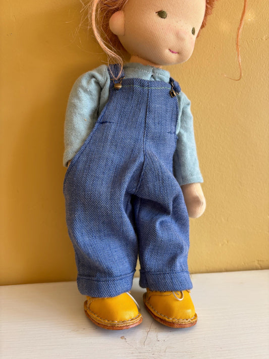 Dolls Dungarees -  13.5” Waldorf Doll size for a doll or teddy