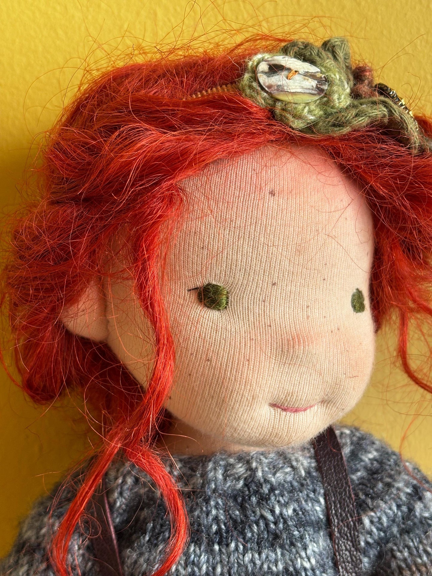 Dolls Handmade Headtie - for a 12-15” Waldorf style doll or teddy