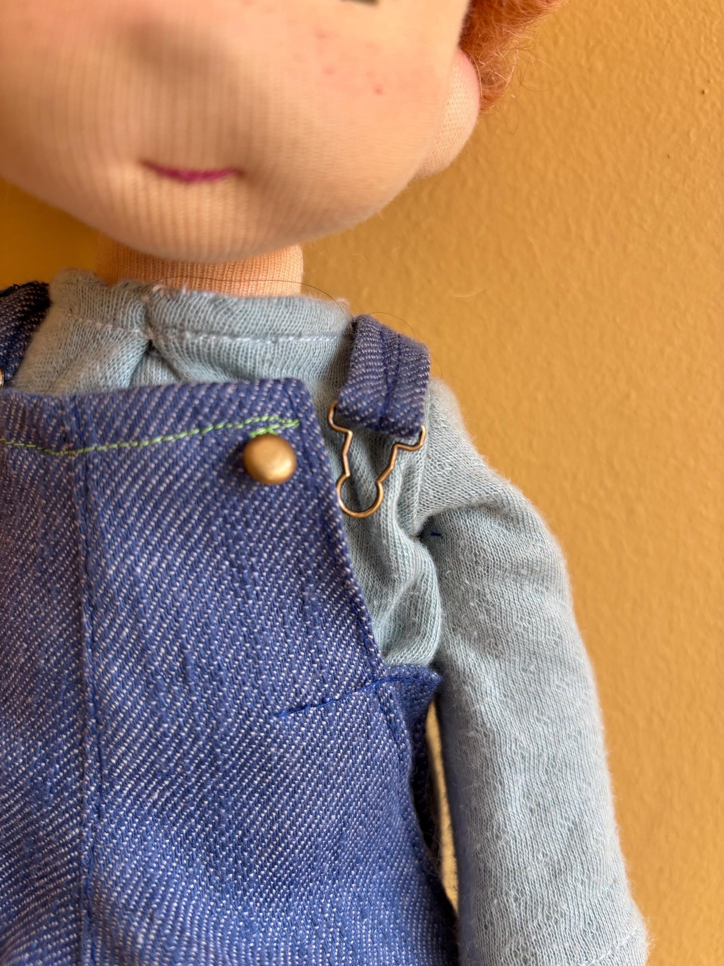 Dolls Dungarees -  13.5” Waldorf Doll size for a doll or teddy