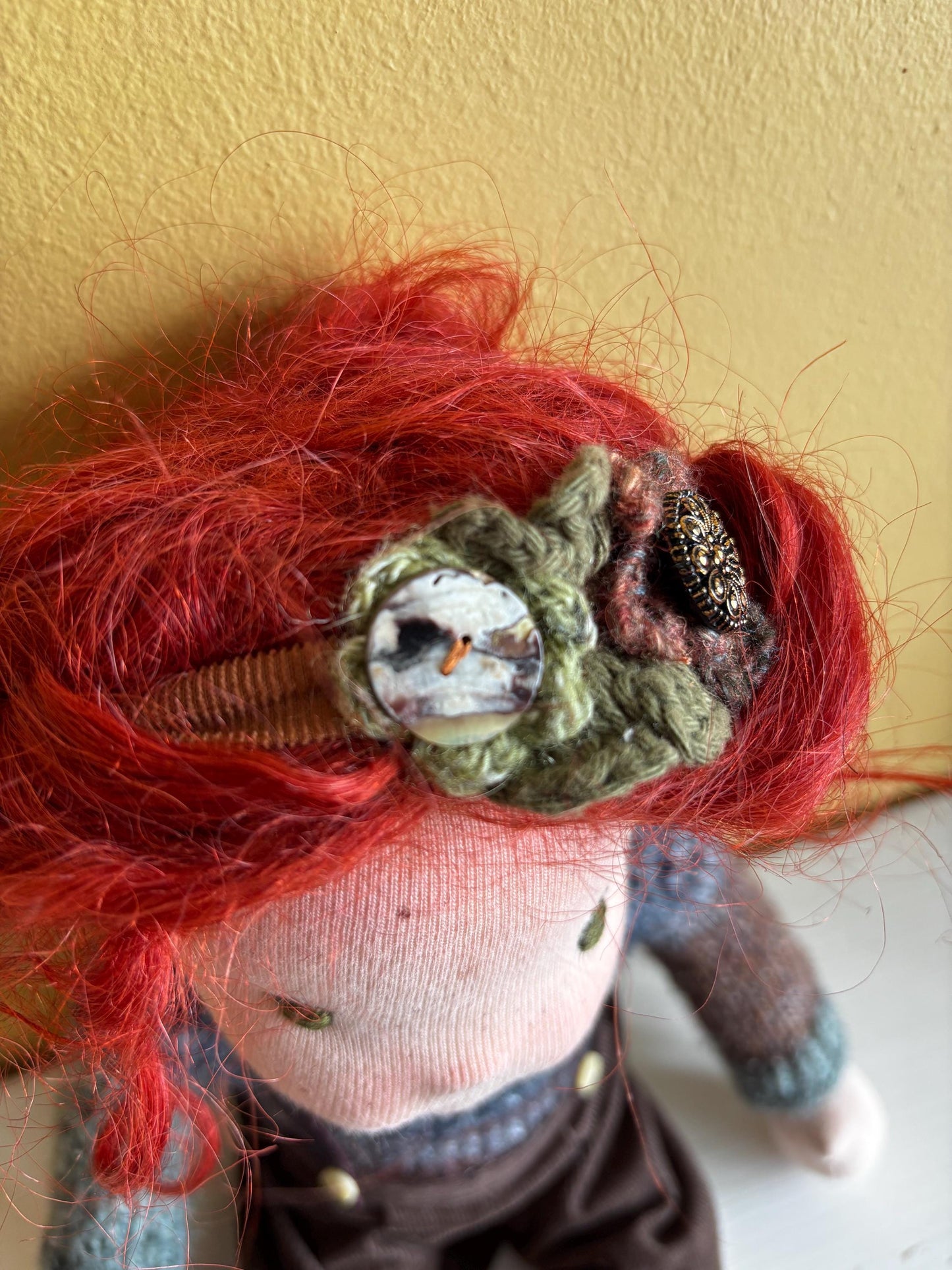 Dolls Handmade Headtie - for a 12-15” Waldorf style doll or teddy