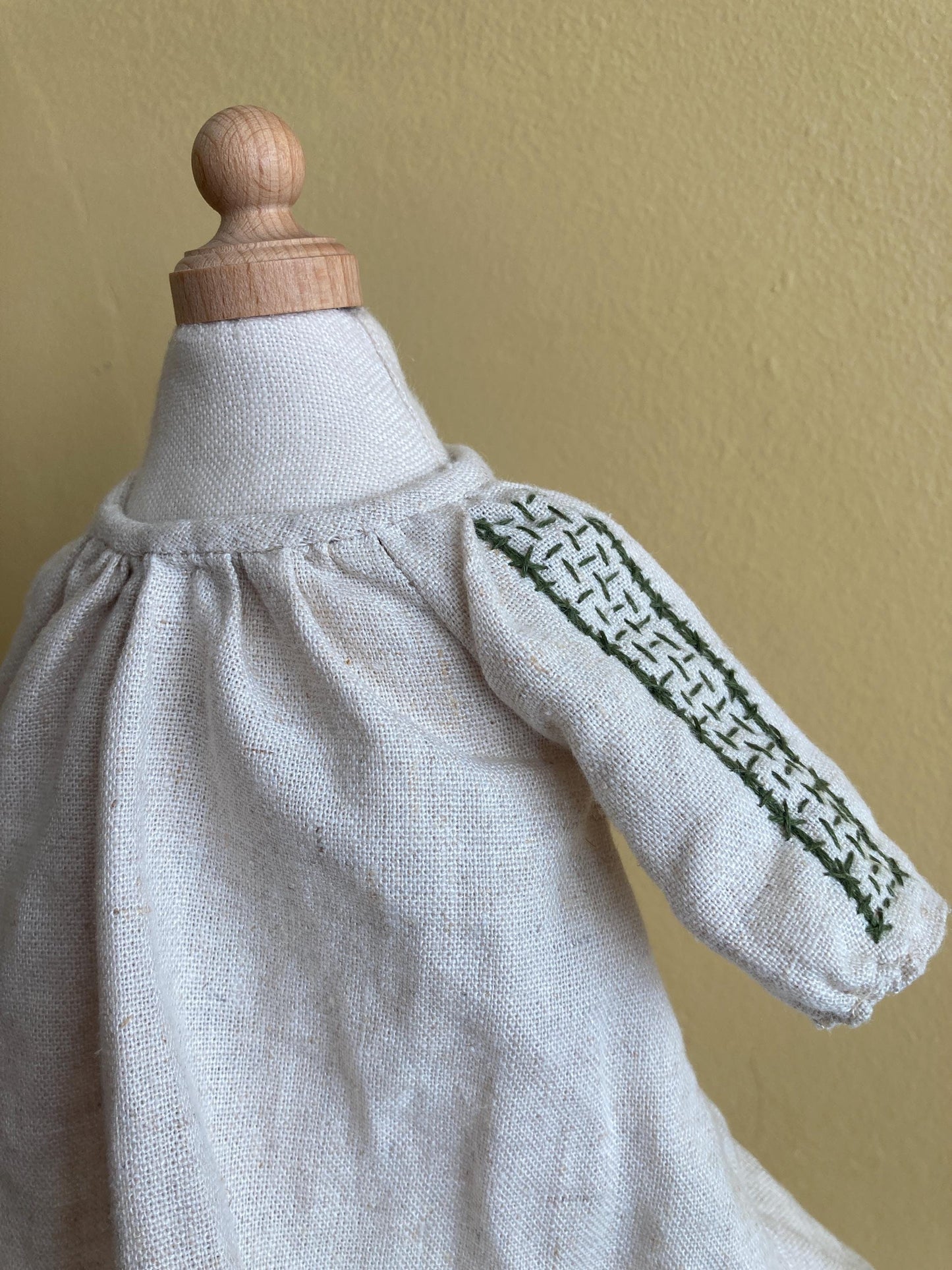 Dolls Smock and Under Dress -  13” Waldorf Doll size for a doll or teddy