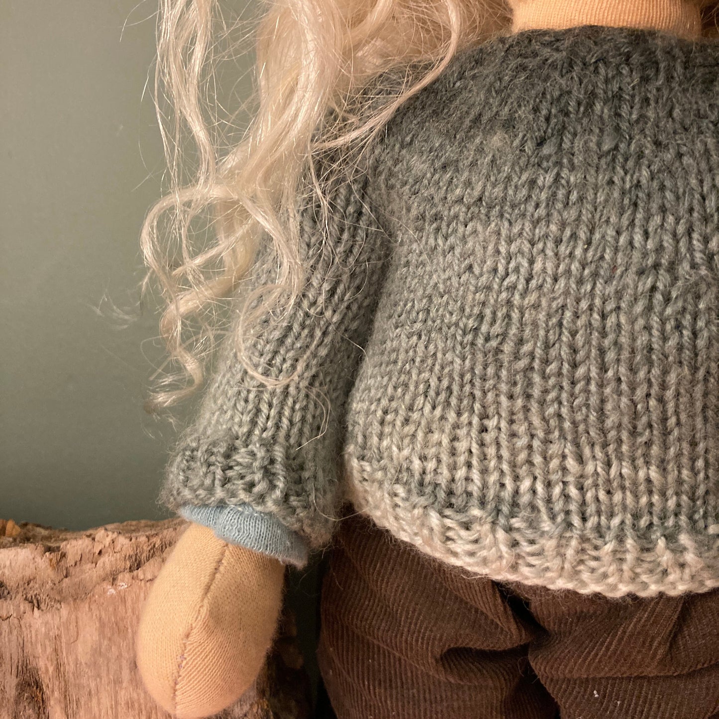 Dolls Yolk Neck Jumper - 13” Waldorf Doll size