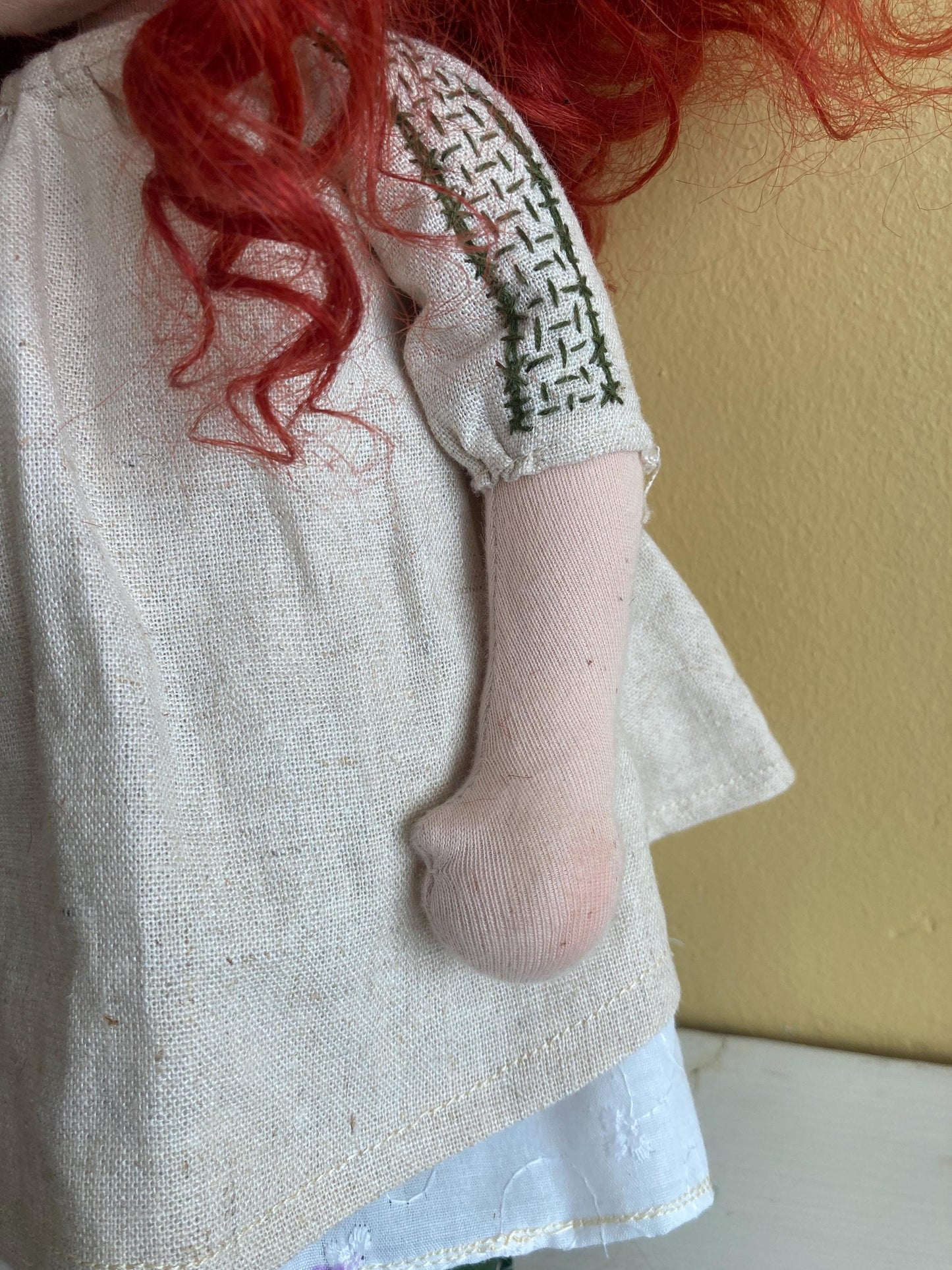 Dolls Smock and Under Dress -  13” Waldorf Doll size for a doll or teddy
