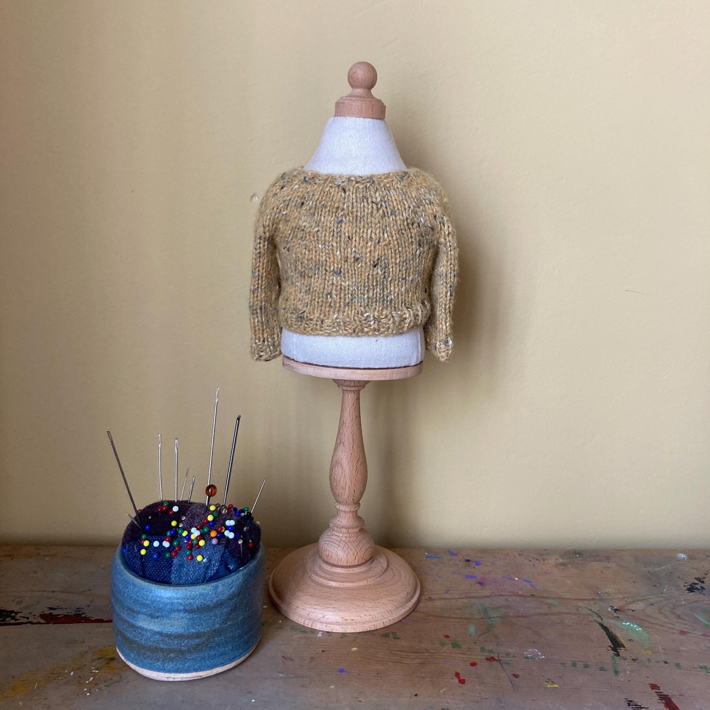 Dolls Yolk Neck Jumper - 13” Waldorf Doll size